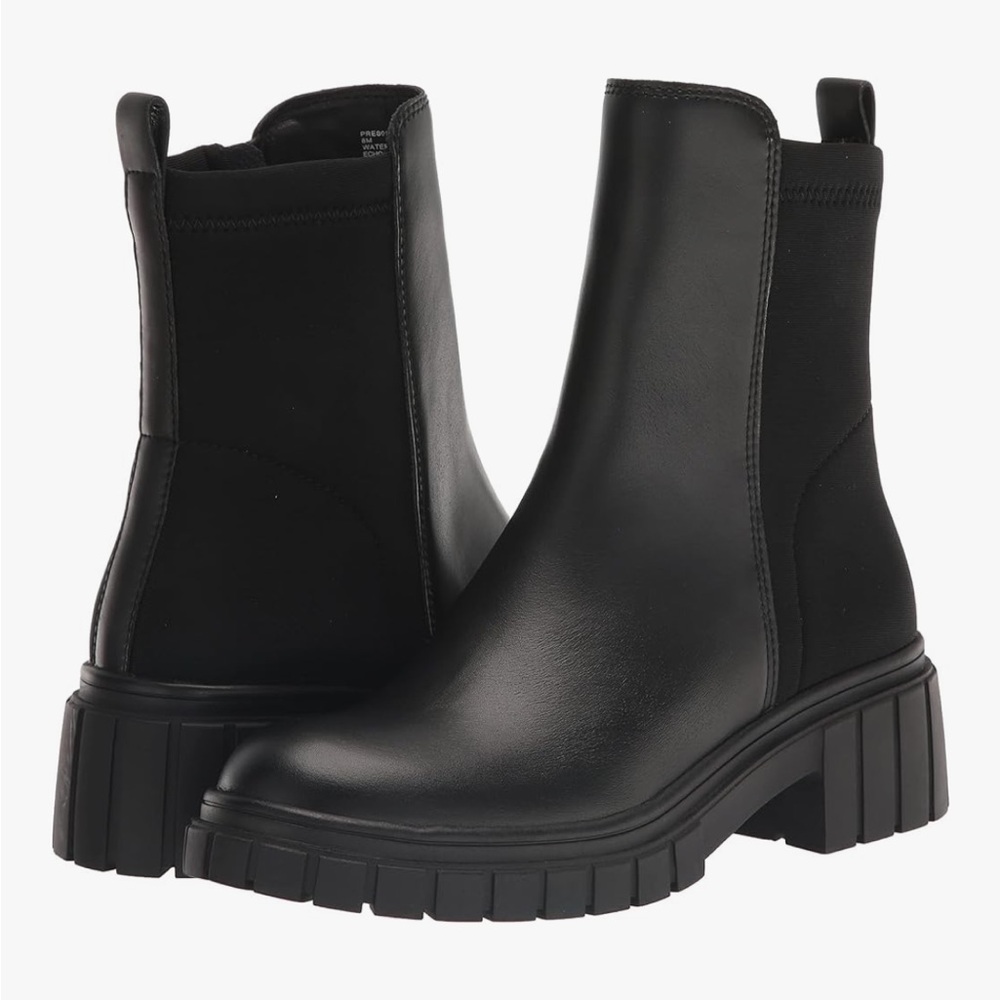 Blondo Prestly Waterproof Women's Boots Black Leather sz 8
